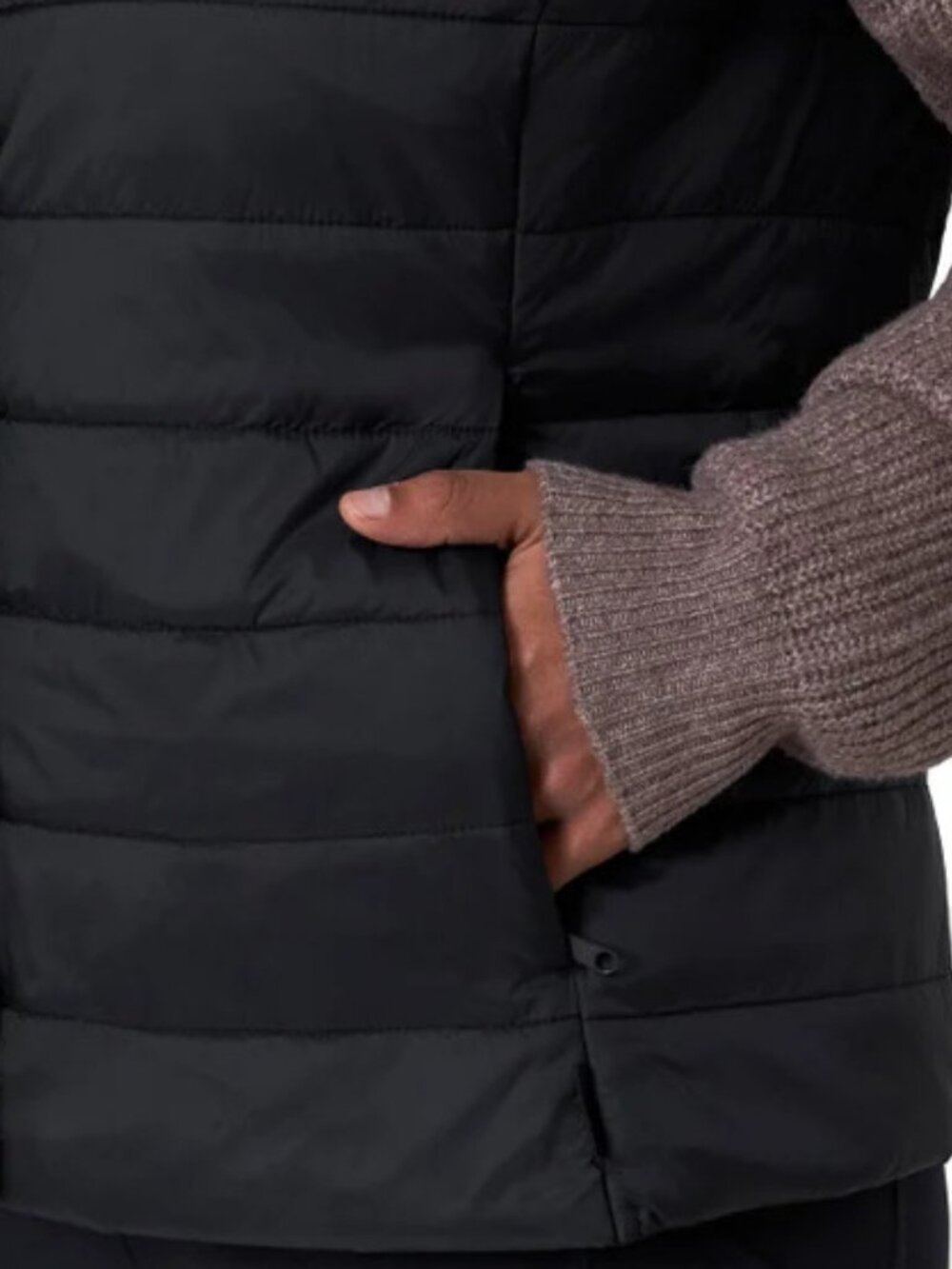 Women's Size Medium, MONDETTA Black Quilted Puffy Vest - Picture 7 of 8